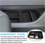 Center Console Organizer Compatible with 2024-2026 Chevy Traverse Accessories, Divider Compartment Tray＆Console Bottom Storage Box＆Armrest Hidden Insert Tray (Not fit 2024 Traverse Limited)