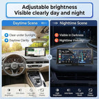 Wireless CarPlay Screen 8.1" Portable Car Stereo with CarPlay iOS & Android Auto 2K Dash Cam 1080P Backup Camera Bluetooth Voice Control GPS Compatible with Most Cars Trucks SUVs Vans