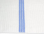 Nouvelle Legende Ribbed Microfiber Bar Mop Towels, Super Absorbent, Cleaning & Drying Cloths, Lint-Free, Streak-Free for Kitchen, Home & Auto, 14x18 Inch, 12-Pack, Blue Stripe