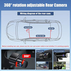Front 4K + Rear 1080P Dash Cam for Audi 2019 2020 2021 2022 2023 2024 2025 2026 A4 A6 Allroad A3 A5 Q5 S4 S6 Q7 A8 S8 TT A7 S5 Q3 S3 S7 RS3 RS5 RS6 e-tron (Model A), OEM Look, WiFi & APP, 128GB Card