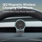 Persevere for Tesla Phone Mount Model 3 Highland 2024 & 2025, 15W Qi2 Wireless Charger Strong Magnetic Phone Holder for All 4-6.9'' Smartphones, Base Airvent Adjustable, Anti-Slip Mount