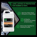 3D Ultra Protectant Tire Shine Spray – Water-Based High Gloss Tire Dressing | Long Lasting UV Protection for Rubber & Vinyl | No Sling | Made in USA |1 Gallon