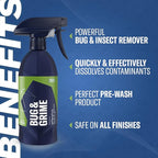 Gyeon Bug & Grime Remover Safe Ceramic Coating Cleaner Tar Tree Sap Road Film Oily Residue Paint Glass Trim Safe Pre Wash Detail Spray Ceramic‑Friendly Finish