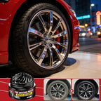 2Pcs Tire Coating Paste,Tire Polishing Paste,Car Tire Shine with Sponge,Long-Lasting Tire Dressing,Ceramic Tire Coating,Bring Back the Original Deep Black Shine to Rubber and Plastic