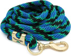 Weaver Equine Performance Lead Rope, Long Horse Lead Rope with Quick Halter Attachment, Soft Comfort Grip, Barn Horse Tack for Daily Use & Showing