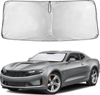EcoNour Windshield Sunshade Compatible for Chevrolet Camaro 2016-2023 2024 2025, Sun Visor for Front Windshield & Window Sun Shade Cover, UV Heat Blocker & Protector, Car Accessories