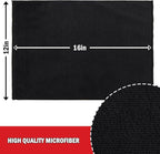 AIDEA Microfiber Cleaning Cloth 24 Pack, Microfiber Towels for Cars, Soft & Absorbent Cleaning Rags, Premium Lint Free Shop Towels for House, Kitchen, Car, 12inx16in, Black