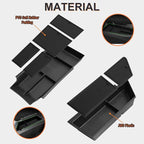 2 Pack Center Console Organizer for 2026 2025 2024 Chevy Equinox EV LT/RS Interior Accessories - Lower Center Console Organizer Tray& Armrest Storage Box - ABS Plastic, Black