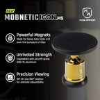Mob Armor MobNetic Icon.MS MagSafe Compatible Phone Mount, Magnetic Phone Holder for Car w/ 90lb Pull Force, 90º Tilt & 360º Rotation, Aluminum Build, Compatibility for iPhone & Android (Gold)