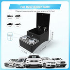 Center Console, Universal Front Bench Seat Consoles, Truck Seat Organizer and Storage, Center Console for Truck & Minivan & Car& SUV Cab Front Seat Bench Seat Storage Box (Locking)