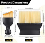Soft Bristle Car Interior Brush, 4 PCS Gtziqa Curved Design Cars Duster Interiors Detail Brushes Car Interior Detailing Brush Cleaning Tool with Cover for Dashboard Interiors Exterior Keyboard Leather