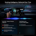 Portable AI Box CarPlay -2025 Upgrade Wireless CarPlay Adapter Compatible with YouTube, Plug & Play Smart AI Box Support DriveChat, Dual Bluetooth, Dual Wi-Fi, Max 128GB TF Card