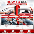 2 Pack Automotive Oil Film Cleaning Brush for Windshield, Car Glass Oil Film Remover with Hydrophobic Coating, Rain Repellent Windshield Cleaner Tool Improves Driving Visibility