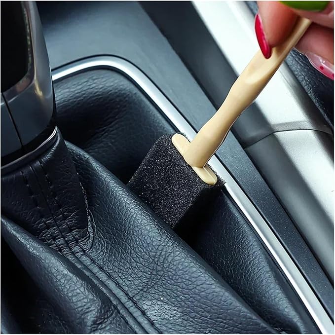 Car Air Conditioner Vent Cleaner Brush – Compact Detailing Tool for Cars, Homes, and Offices – Sponge Head, Sturdy Handle(1pcs)