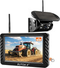 Magnetic Solar Wireless Backup Camera with 5" HD Monitor, 1-Min Zero-Install for RV Truck Trailer, 320ft Signal Range, 15000mAh Battery & 5W Solar Panel Back Up Camera X5