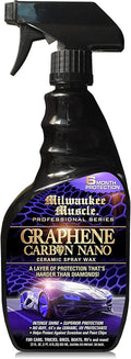 22oz Graphene Ceramic Coating Detail Spray Wax - Milwaukee Muscle - The Best Protection Against Scratches, Swirls, Paint Chips, No Buff, 6 month Protection, Insane Shine, & Stronger than Car Wax
