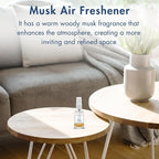 G's Breeze Musk Air Freshener – Rich Musk and Woody Scent for Home, Office & Car – Transform Your Space with Warm, Earthy Aroma that Brings Comfort, Depth & Touch of Elegance to Any Atmosphere
