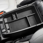 HGWEI Center Console Organizer Tray Compatible with Ford Escape 2020-2026/Bronco Sport 2021-2026 Accessories, Insert Container ABS Secondary Armrest Storage Box (Not for U725 2-Door), Black