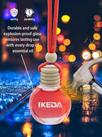 Ikeda Car Air Freshener: Hanging Car Smell Air Freshener | 10ml Hanging Car Perfume | Long Lasting Fragrance | Strong Scents Diffuser for Auto Home (Cherry)