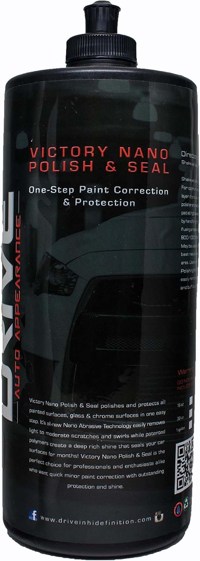 Victory Nano Professional All In One High Gloss Polish & Sealant and Scratch Corrector (32oz.) for Cars, Boats, RVs, Motorcycles