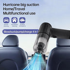 Handheld Car Vacuum Cleaner,Portable Small Cordless Air Duster,5000Pa Mini Rechargeable Dust Buster,4-in-1 High Power Hand Detail Blower Kit with Multi-Nozzles for Car, Home, Office, Pet