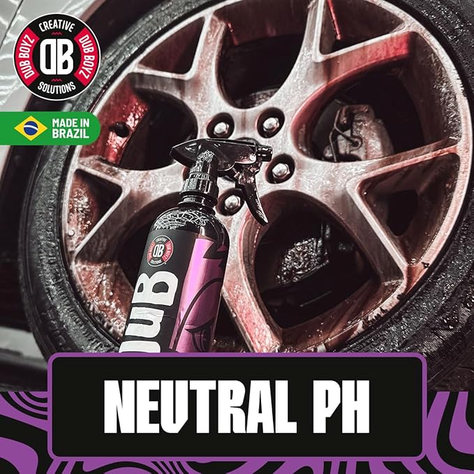 DUB BOYZ Iron Skunk Iron Wheel Cleaner – 16 oz, Color-Changing, Fast-Acting, Safe for All Wheels, Brake Dust and Iron Contaminant Remover (16 Fl Oz) 2 UND