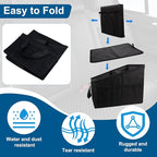Car Seat Organizer Backseat, Car Organizer, Collapsible Small Car Seat Storage Organizer with Divide, Handles and Mesh Pockets for Front/Rear Consoles Back Seats Traveling and Storing Children's Items