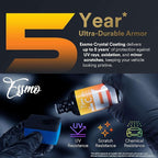 9H Crystal Ceramic Coating Spray for Auto Cars High Gloss Paint Hydrophobic Protection UV and Scratch Resistant Long-Lasting Shine 30 ml