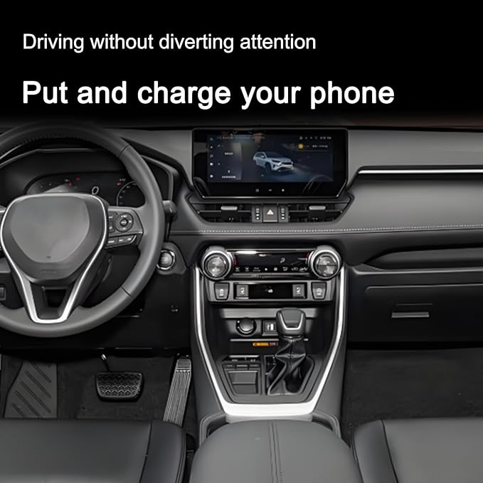 for Toyota RAV4 2020-2025 Car Center Console Phone Charger Fast Wireless Charger Charging Plate Charging Holder