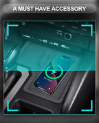 CDEFG 2024 2025 Land Cruiser Center Console Wireless Charging Protective Mat for 2024 2025 Toyota Land Cruiser Prado 250 J250 LC250 Accessories Silicone Non-Slip Pad (Only for Left-Hand Drive)