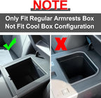 smabee Center Console Organizer Tray Compatible with 2024 2025 2026 Lexus GX 550 GX550 Accessories Armrest Storage Box ABS Insert Storage Tray Interior (Not Fit Cool Box)