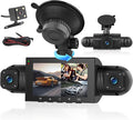 4 Channel 360° Dash Cam Front and Rear Inside Left Right,3 Inch 1080P Dash Camera for Cars Car Camera with IR Night Vision,Loop Recording,G-Sensor,Parking Assistance,24H Parking Monitor