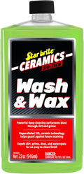 STAR BRITE Ceramic Wash & Wax - Watermelon Scent - Ultimate Protection and Shine, SiO2-Infused, Repels Dirt, Grime, UV Damage - 32 oz (203532)