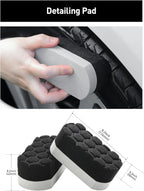 Fantasticlean 7PCS Car Wheel Cleaning Pro Kit, Tire Brush, Soft-bristled Rim Brush, Microfiber Flat Wheel Brush, Double-Ended Detailing Brush, Detailing Pads, Scratch-Free & Multipurpose