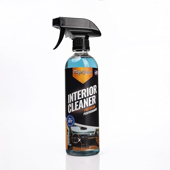 Magic Finish Interior Cleaning Spray (16 fl oz) – All-in-One Car Cleaner Spray for Seats, Dashboards & Consoles – Fast-Acting Car Cleaning Supplies for Rubber, Plastic, Carpet & Upholstery