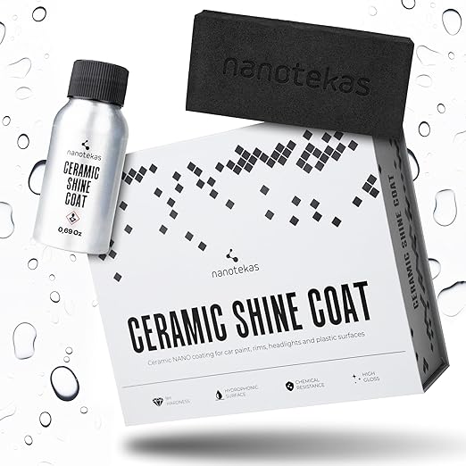 Professional Ceramic Coating for Cars - 9H Nano Technology Car Ceramic Coating kit for Protection, High Gloss, Shine and Hydrophobicity, Clear Ceramic Car Coating and Paint Protectant