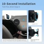 Car Phone Holder for Toyota Sienna 2021–2024, Magnetic Vehicle-Specific Dashboard Mount with MagSafe Ring Support, 360° Rotating Adjustable Cradle,Toyota Sienna Auto Accessories (MagSafe Mount)