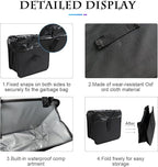 Fekey&JF Foldable Car Trash Can, Hanging Waterproof Leakproof Trash Can Storage Bag for Car with Large Capacity, Car Interior Accessories (Small)