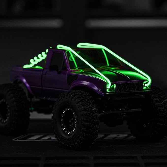 INJORA RC LED Strip Lights Flexible Cuttable for TRX4M SCX24 1/24 1/18 Crawlers Upgrade(5 Color)