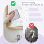 Jessy Home 2 Roll Reusable Paper Towels,100 Sheets Tear Away Microfiber Cleaning Cloth, Lint Free Cleaning Rags for Kitchen, Dishcloth,Household Cleaning Supplies