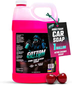 Gottom Car Wash Soap, Pink, 1 Gallon (128 oz), Nitro Cherry Scent - High Suds Car Shampoo for Foam Cannon & Bucket Wash, pH Neutral Foam Soap, Safe for Paint & Sealants