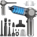 Portable Car Vacuum Cleaner High Power 17500Pa, Lightweight Mini Vacuum Cleaner, Hand Held Vacuum with LED 3-Speed Display, Multiple Attachments, Car Cleaning Kit Interior, Ideal Gift for Cars Owners