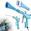 GOCCIDA Tornado Dry Car Cleaning Gun Detailing Interior Dryer Air Blow Gun for Car Detailing Air Gun Car Dust Cleaner Air Compressor Blower Gun with Nozzle and Auto Detailing Dusting Brush