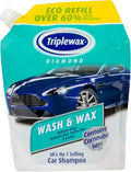 Triplewax Wash and Wax – Car Shampoo Pouch for a Streak-Free Glossy Finish, 40 fl oz