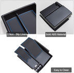 TOPINSTALL New Blue Tray Compatible with 2021-2024 Ford Bronco & 2025+ Bronco 2-Door & 2025+ 4-Door Manual Transmission, Full Size Bronco Organizer (Not for Sport Model & 25 4 Doors AT)