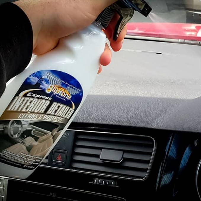 Gliptone Express Spray & Wipe Interior Detailer, Cleans & Protects All Automotive Interior Surfaces, 22 Fl Oz