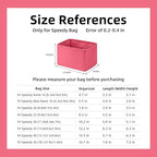 DGAZ Silk Purse Organizer Insert Fits LV Speedy 16/20/25/30/35/40/45 bags，Silky Smooth Bag Organizer，Luxury Handbag & Tote Shaper(Rose lipstick,SP25)