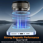 Kairiyard Phone Holders for Your Car, Ultra Vacuum Suction Cup Magnetic Car Phone Holder Mount 360° Adjustable Foldable Cars Phone Stand Compatible with MagSafe iPhone All Smartphones