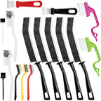 16 Pcs Crevice Cleaning Brush, Corner Brush, Screen Cleaner Brush, Cleaning Tools for Housekeeping, Garbage Disposal Cleaner Brush, Window Track Cleaning Tools, Kitchen (16Pieces)