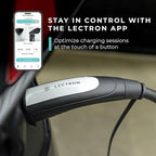 Lectron Level 1 Tesla Charger (WiFi) with App Control - 12 Amp, 120V, NEMA 5-15 Plug, 16ft Extension Cable NACS Connector, Portable Home Electric Car EV Charger for All Tesla/NACS Evs
